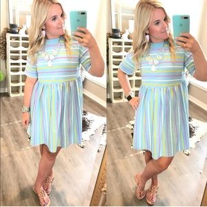 Asos striped smock dress